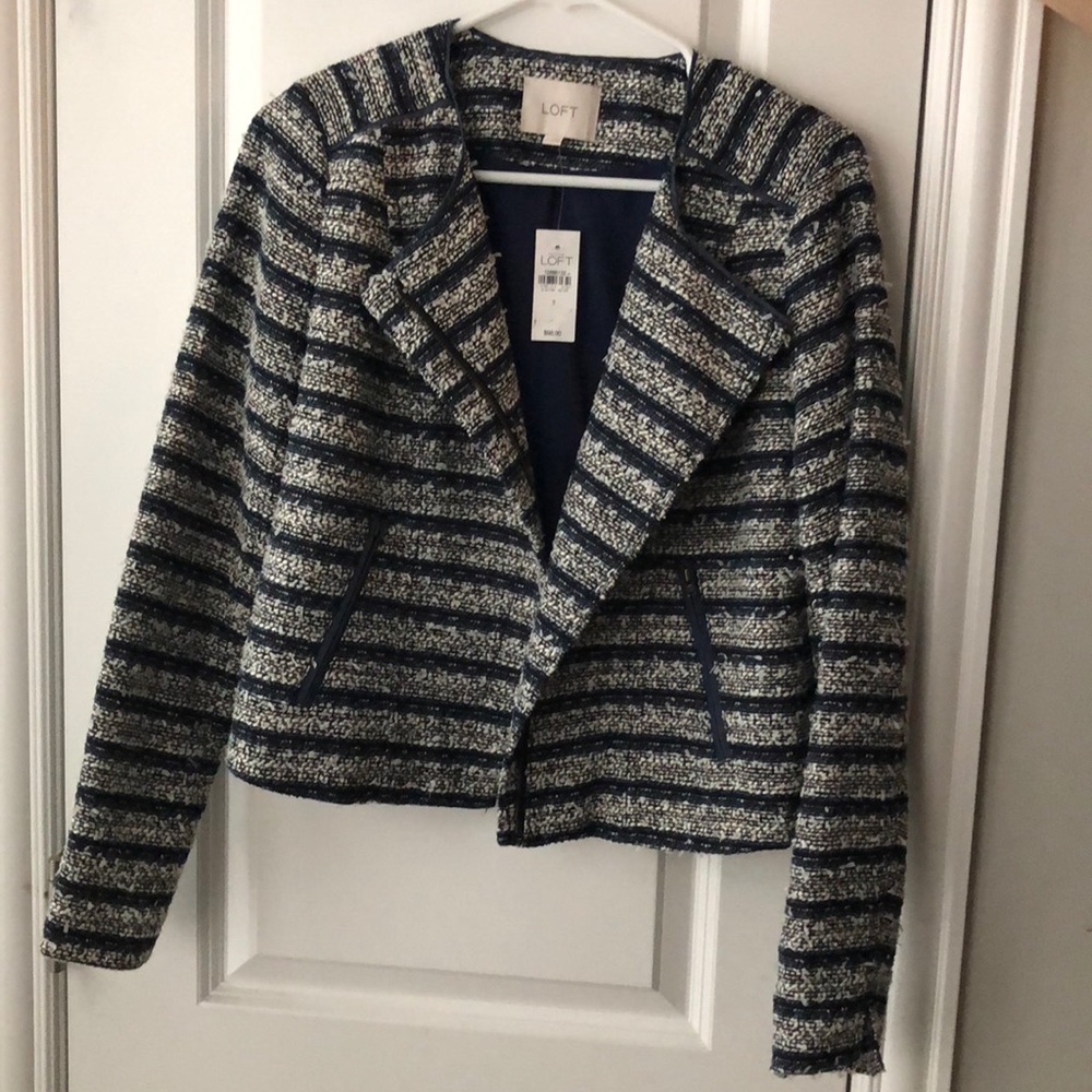 Ann Taylor Loft Tweed Blazer